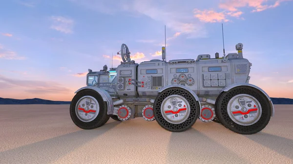 Espaço Rover Renderização Veículo Espacial — Fotografia de Stock
