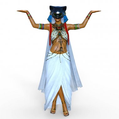 Dansöz / 3d Cg render bir dansöz.