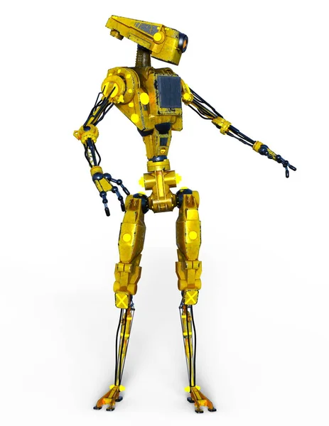 Robot Rendering Robot — Stock Photo, Image