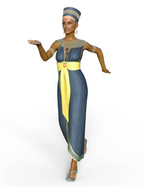 Genç kadın / genç bir kadının 3d Cg işleme.