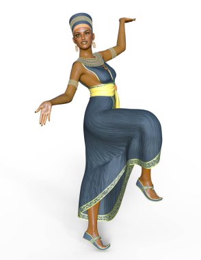 Genç kadın / genç bir kadının 3d Cg işleme.