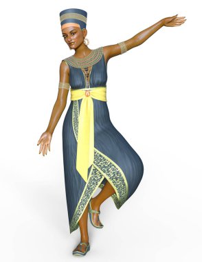 Genç kadın / genç bir kadının 3d Cg işleme.