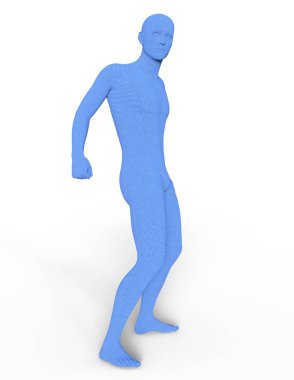 Erkek vücut / 3d Cg işleme bir erkek vücudunun.