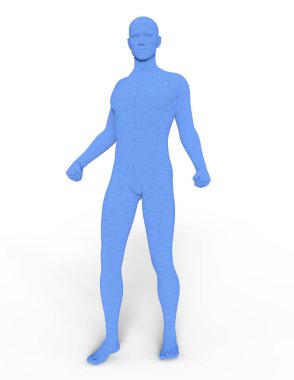 Erkek vücut / 3d Cg işleme bir erkek vücudunun.