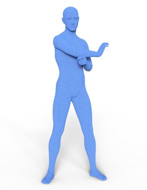 Erkek vücut / 3d Cg işleme bir erkek vücudunun.