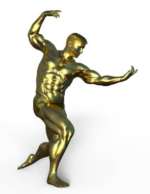 Vücut geliştirmeciydi / 3d Cg işleme Vücut Oluşturucu.