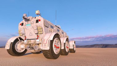 Uzay rover / 3d Cg işleme alanı Rover.