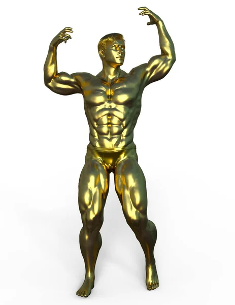 Bodybuilder Rendering Eines Bodybuilders — Stockfoto