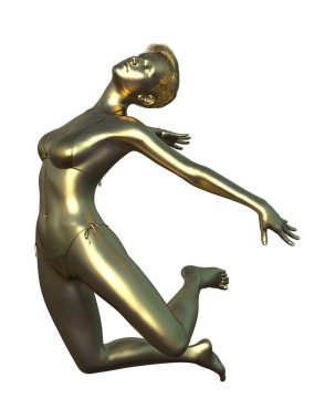 Kadın heykel / 3d Cg işleme bir kadın heykel.