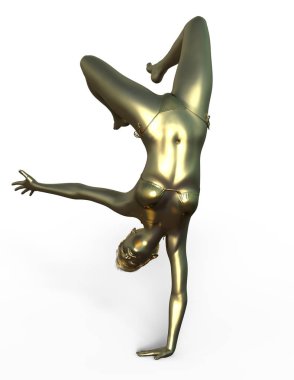 Kadın heykel / 3d Cg işleme bir kadın heykel.