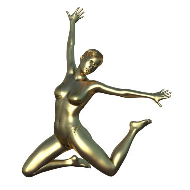 Kadın heykel / 3d Cg işleme bir kadın heykel.