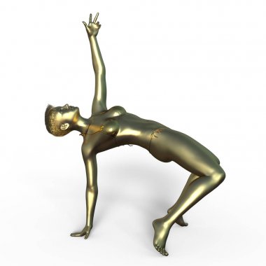 Kadın heykel / 3d Cg işleme bir kadın heykel.