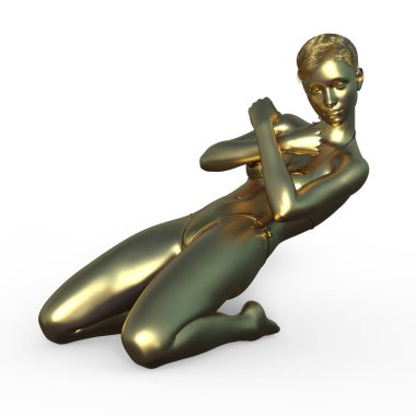 Kadın heykel / 3d Cg işleme bir kadın heykel.