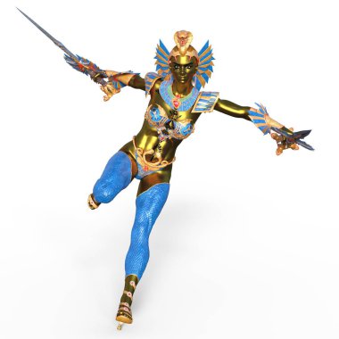 Kadın fencer / kadın bir eskrimci 3d Cg render.