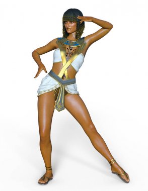 Mısır kadın / 3d Cg işleme Mısır bir kadının.