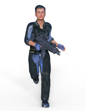 Süper kahraman / 3d Cg işleme bir süper kahraman.