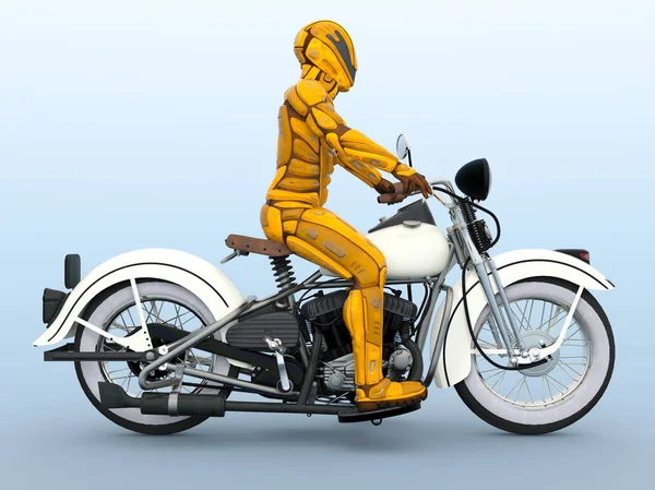 机器人 Rider — 图库照片