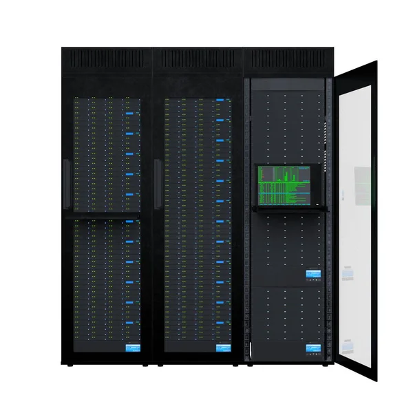 Rendering Supercomputer Del Supercomputer — Foto Stock