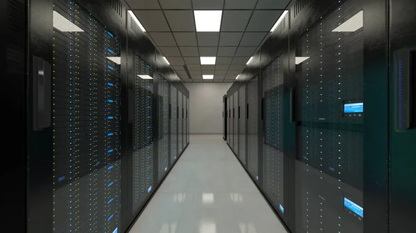 Superpočítačové Centrum Vykreslování Superpočítačového Centra — Stock fotografie