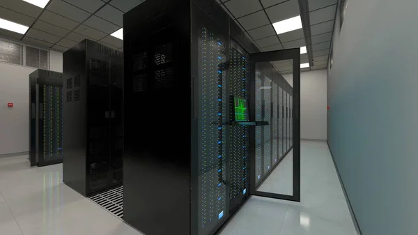 Centrum Superobliczeniowego Renderowania Centrum Superkomputerów — Zdjęcie stockowe