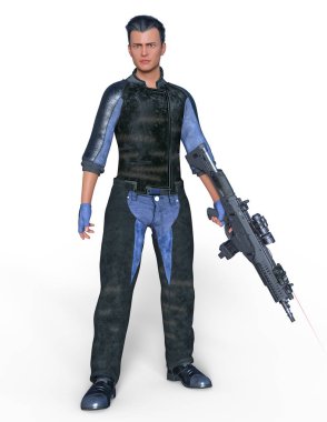 Süper kahraman / 3d Cg işleme bir süper kahraman.