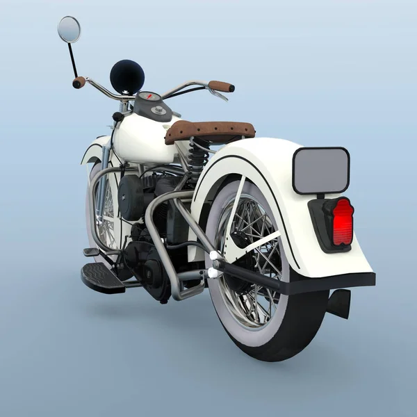 Motocicleta Renderização Uma Motocicleta — Fotografia de Stock