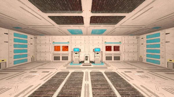 Stazione Spaziale Rendering Della Stazione Spaziale — Foto Stock