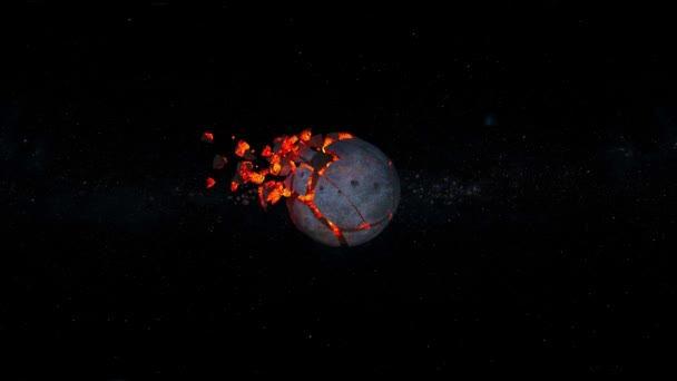 Planet Patlama Render Planet Patlama — Stok video