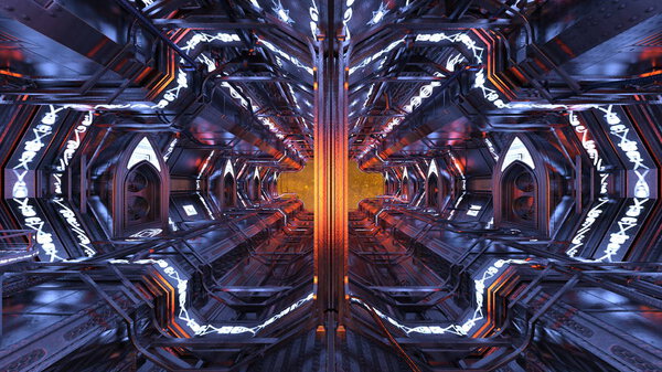 Space station / 3D CG rendering of the space station
.