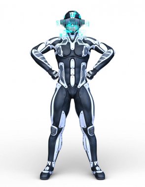 Süper kahraman / 3d Cg işleme bir süper kahraman.