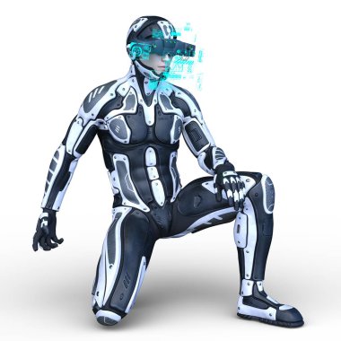 Süper kahraman / 3d Cg işleme bir süper kahraman.