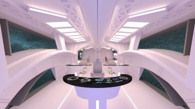 Kontrol odası / 3d Cg işlenmesini kontrol odası.