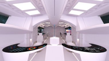 Kontrol odası / 3d Cg işlenmesini kontrol odası.