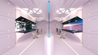 Kontrol odası / 3d Cg işlenmesini kontrol odası.