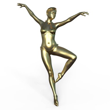 Kadın heykel / 3d Cg işleme bir kadın heykel.