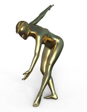 Kadın heykel / 3d Cg işleme bir kadın heykel.