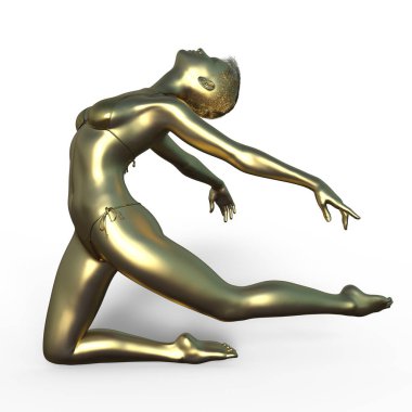 Kadın heykel / 3d Cg işleme bir kadın heykel.