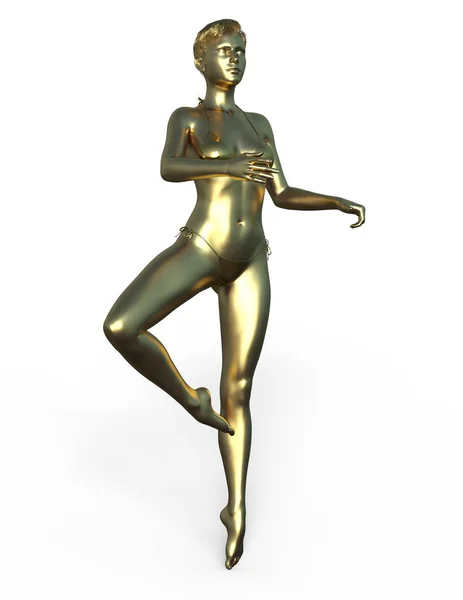 Escultura Mujer Representación Una Escultura Mujer — Foto de Stock