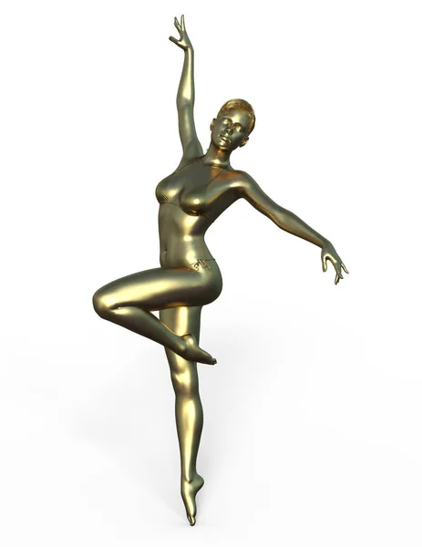 女性彫刻 女性彫刻 のレンダリング — ストック写真