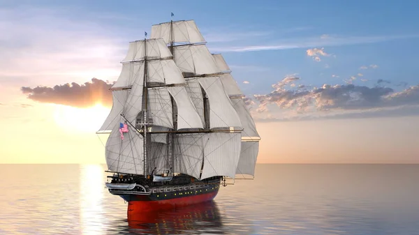 Sailing boat/3D CG rendering of a sailing boat.