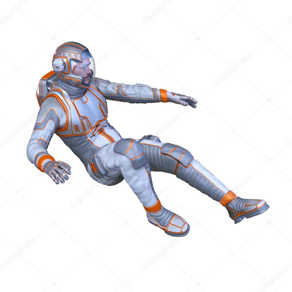 3D CG rendering of astronaut