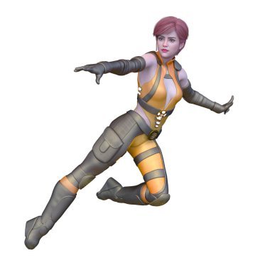 3D cg işleme kahraman 