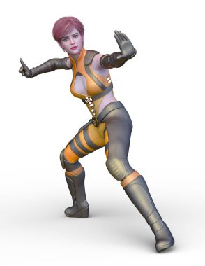 3D cg işleme kahraman 