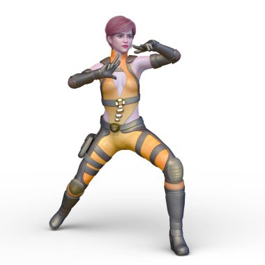 3D cg işleme kahraman 