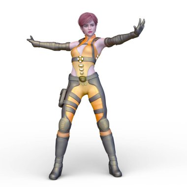 3D cg işleme kahraman 