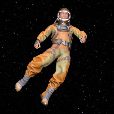 astronot 3D cg render