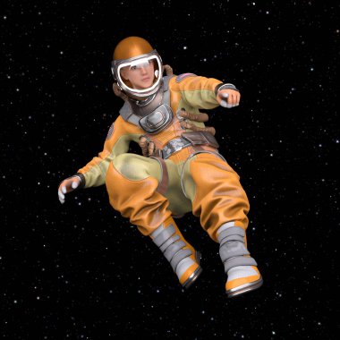 astronot 3D cg render