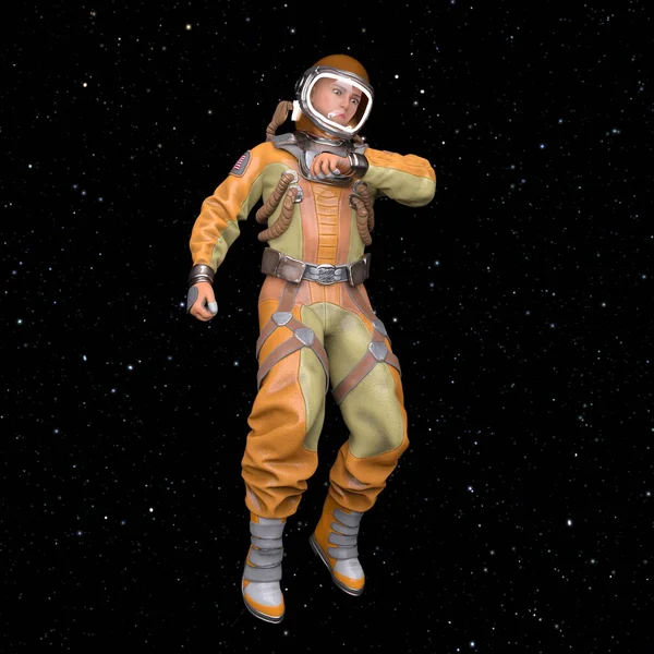 Renderowania Astronautą — Zdjęcie stockowe
