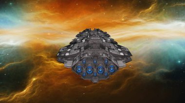 Uzay gemisi 3d cg render