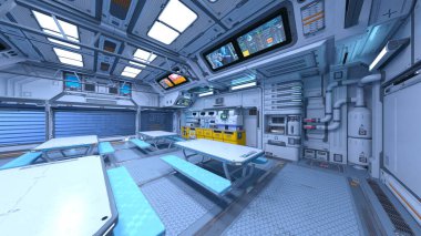 Uzay gemisi 3d cg render